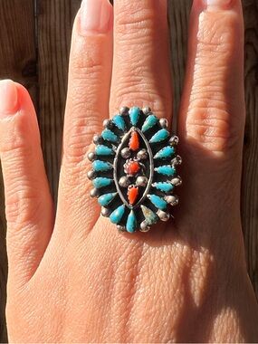 Turquoise Cluster Ring